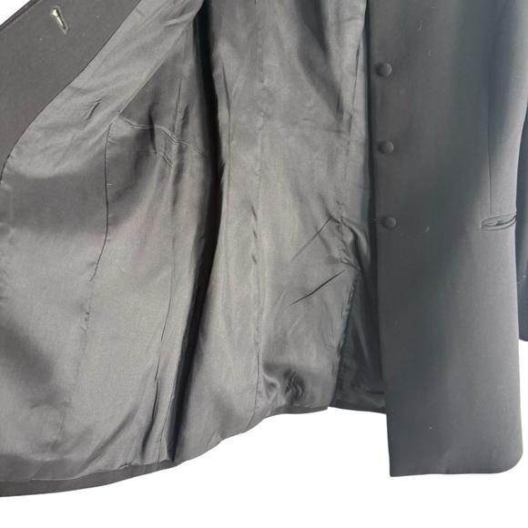 COLDWATER CREEK Long Career Blazer in Classic Black Size 6 PETITE — GORGEOUS!!!! - Picture 6 of 7